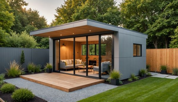 Optimisez votre extérieur avec un abri de jardin contemporain